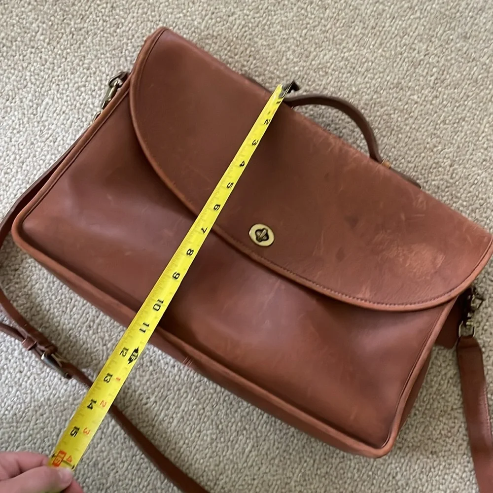 Coach Stewardess Style Leather briefcase - chestnut brown - Picture 11 of 11